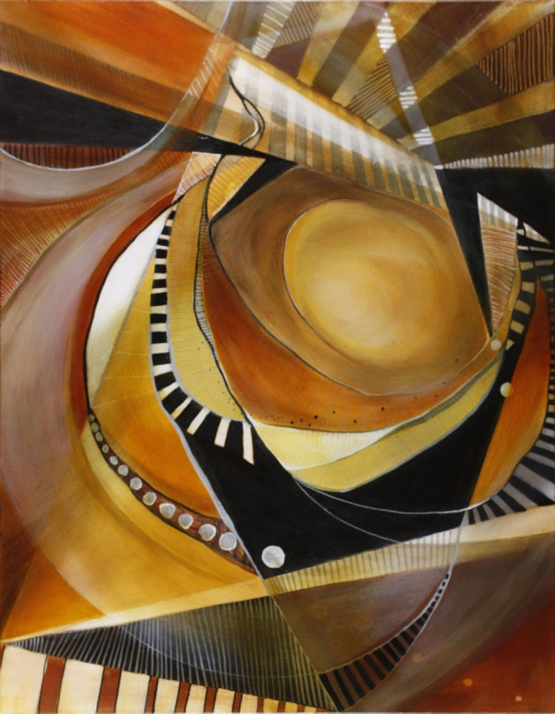Circling Stillness - Mandy-Bankson - colorful contemporary abstract paintings and archival prints