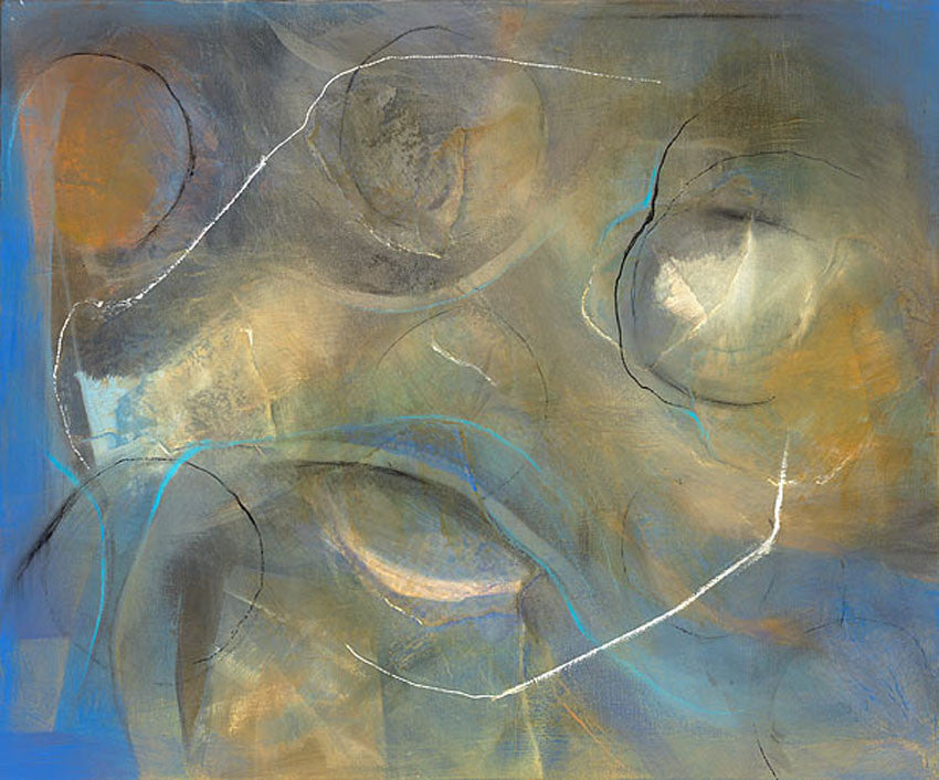 Strands of Memory - Mandy-Bankson - colorful contemporary abstract paintings and archival prints
