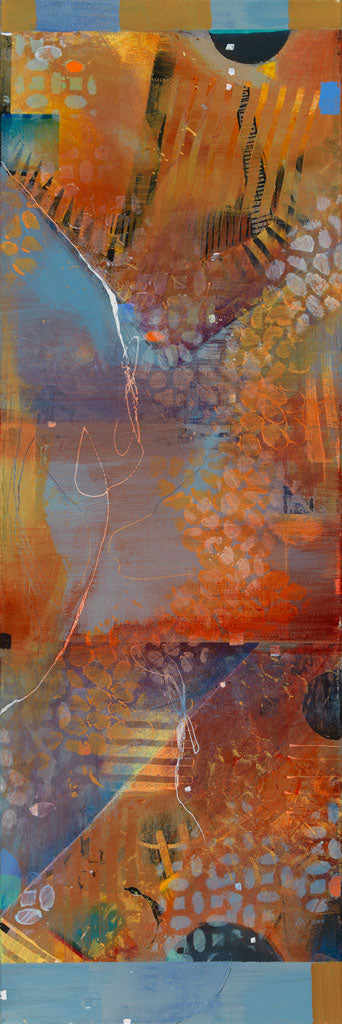 A Rumor of Blue - Mandy-Bankson - colorful contemporary abstract paintings and archival prints