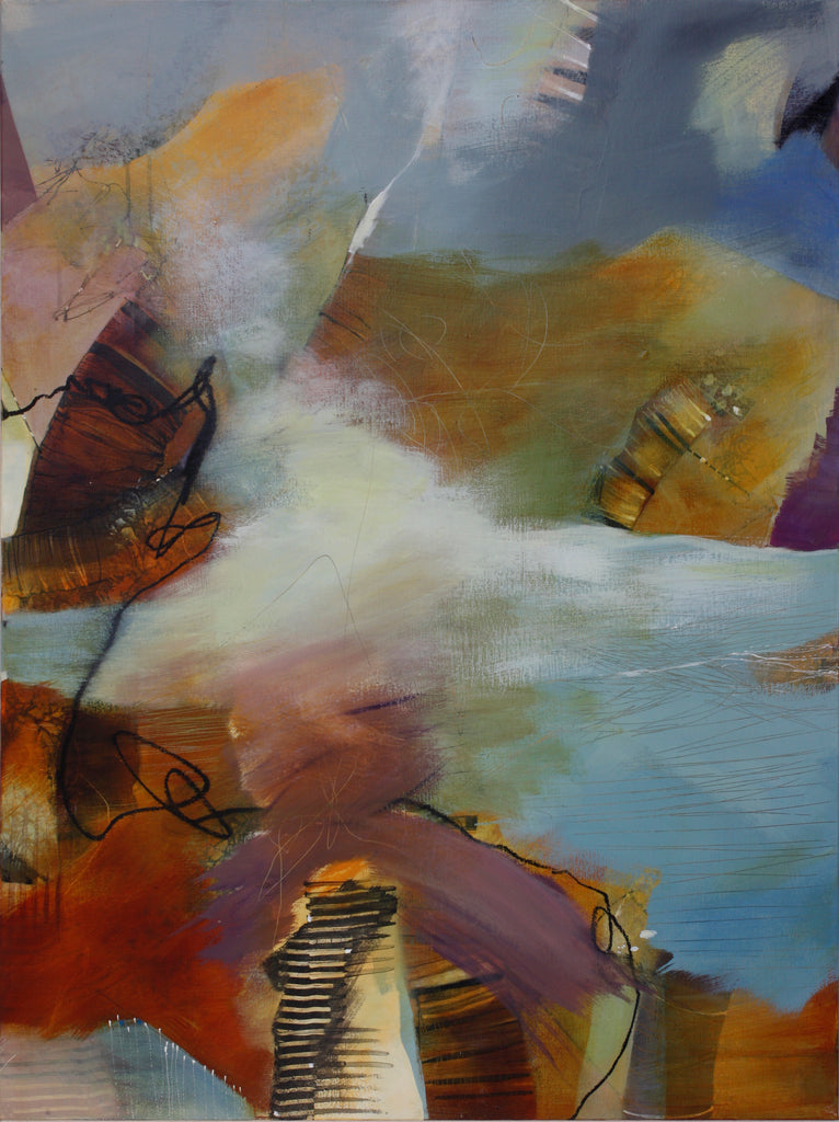 Passing Through - Mandy-Bankson - colorful contemporary abstract paintings and archival prints